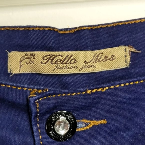 Hello Miss - Womens Stretchy Dark Blue Jeans, Size 31 - Picture 3 of 10
